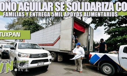 TOÑO AGUILAR SE SOLIDARIZA CON FAMILIAS VULNERABLES Y ENTREGA OTROS 5 MIL APOYOS ALIMENTARIOS