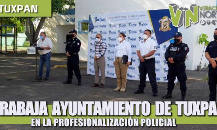 TRABAJA AYUNTAMIENTO DE TUXPAN EN LA PROFESIONALIZACIÓN POLICIAL