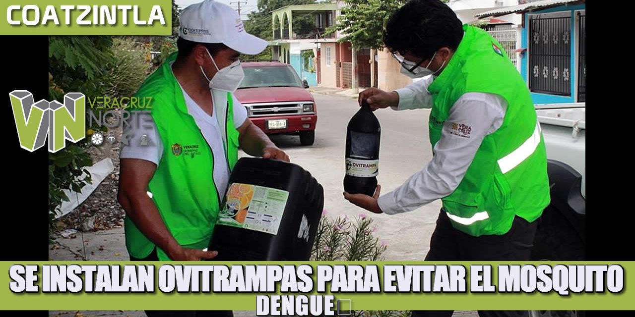 SE INSTALAN OVITRAMPAS PARA EVITAR LA PROPAGACIÓN DEL MOSQUITO DEL DENGUE.