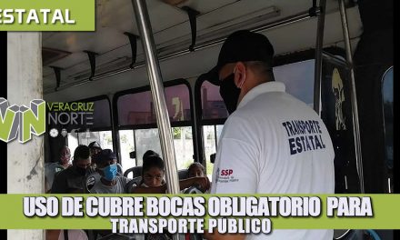 USO DE CUBRE BOCAS OBLIGATORIO PARA EL TRANSPORTE PÚBLICO.