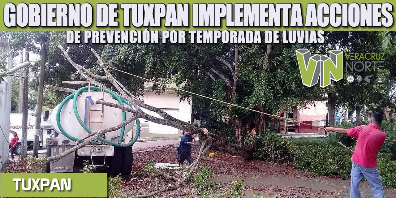 GOBIERNO DE TUXPAN IMPLEMENTA ACCIONES DE PREVENCIÓN POR TEMPORADA DE LUVIAS