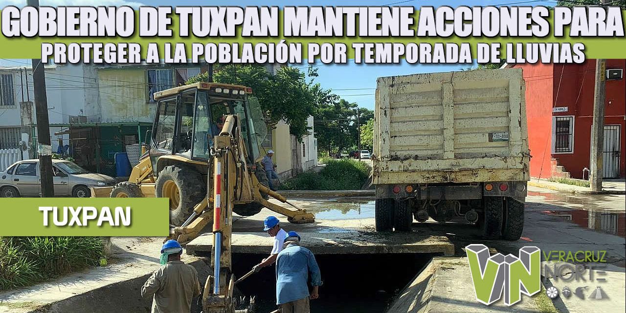 GOBIERNO DE TUXPAN MANTIENE ACCIONES PARA PROTEGER A LA POBLACIÓN POR TEMPORADA DE LLUVIAS