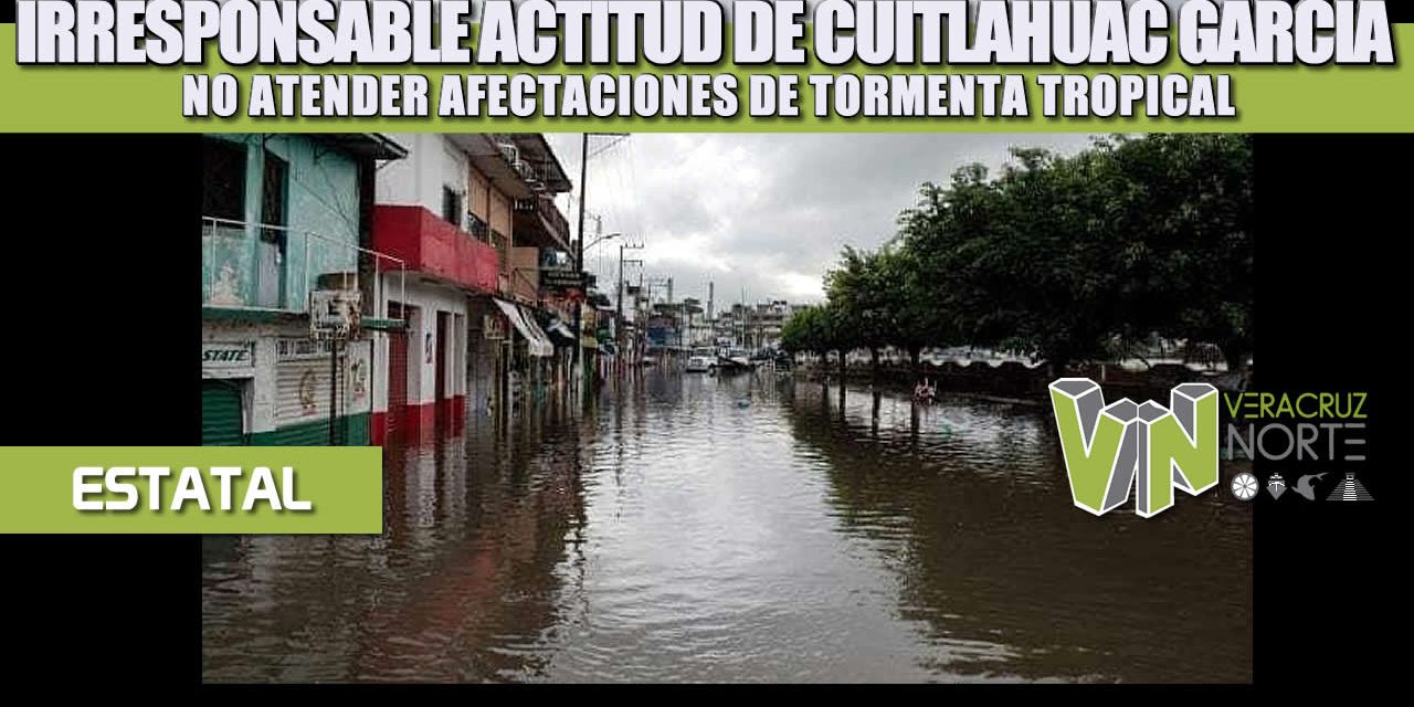 IRRESPONSABLE ACTITUD DE CUITLÁHUAC GARCÍA, NO ATENDER AFECTACIONES DE TORMENTA TROPICAL: ANTORCHA