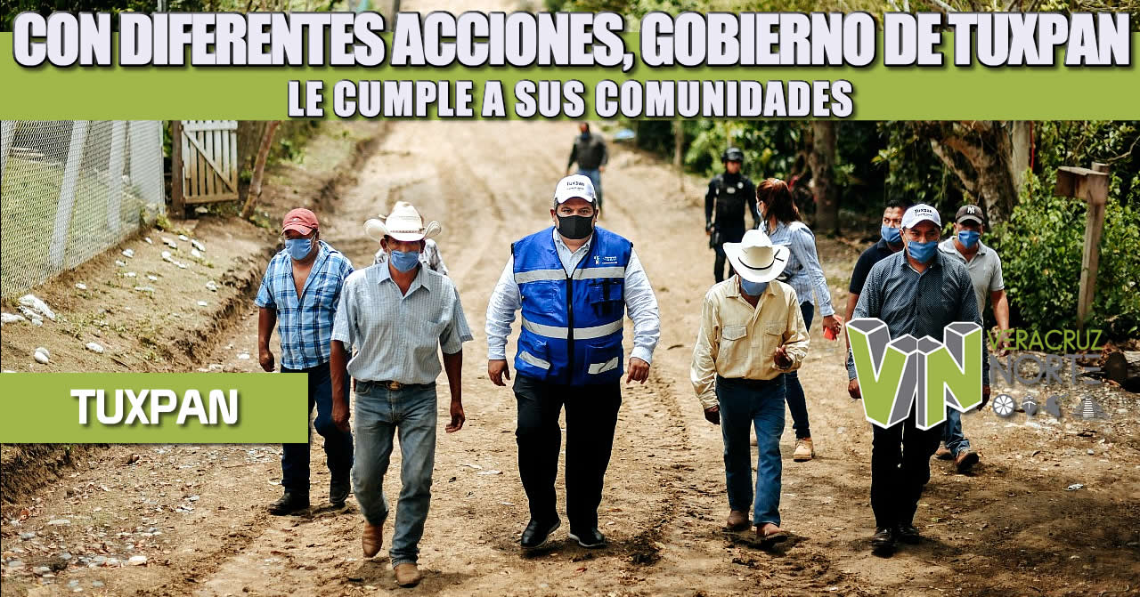CON DIFERENTES ACCIONES, GOBIERNO DE TUXPAN LE CUMPLE A SUS COMUNIDADES