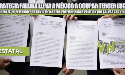ESTRATEGIA FALLIDA LLEVA A MÉXICO A OCUPAR TERCER LUGAR EN MUERTES EN EL MUNDO POR COVID19; MORENA PREFIERE HACER POLÍTICA QUE SALVAR LAS VIDAS