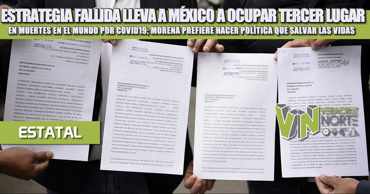 ESTRATEGIA FALLIDA LLEVA A MÉXICO A OCUPAR TERCER LUGAR EN MUERTES EN EL MUNDO POR COVID19; MORENA PREFIERE HACER POLÍTICA QUE SALVAR LAS VIDAS