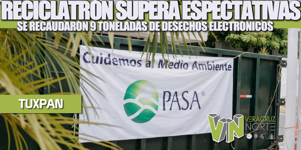 RECICLATRÓN SUPERA EXPECTATIVAS; SE RECABARON 9 TONELADAS DE DESECHOS ELECTRÓNICOS