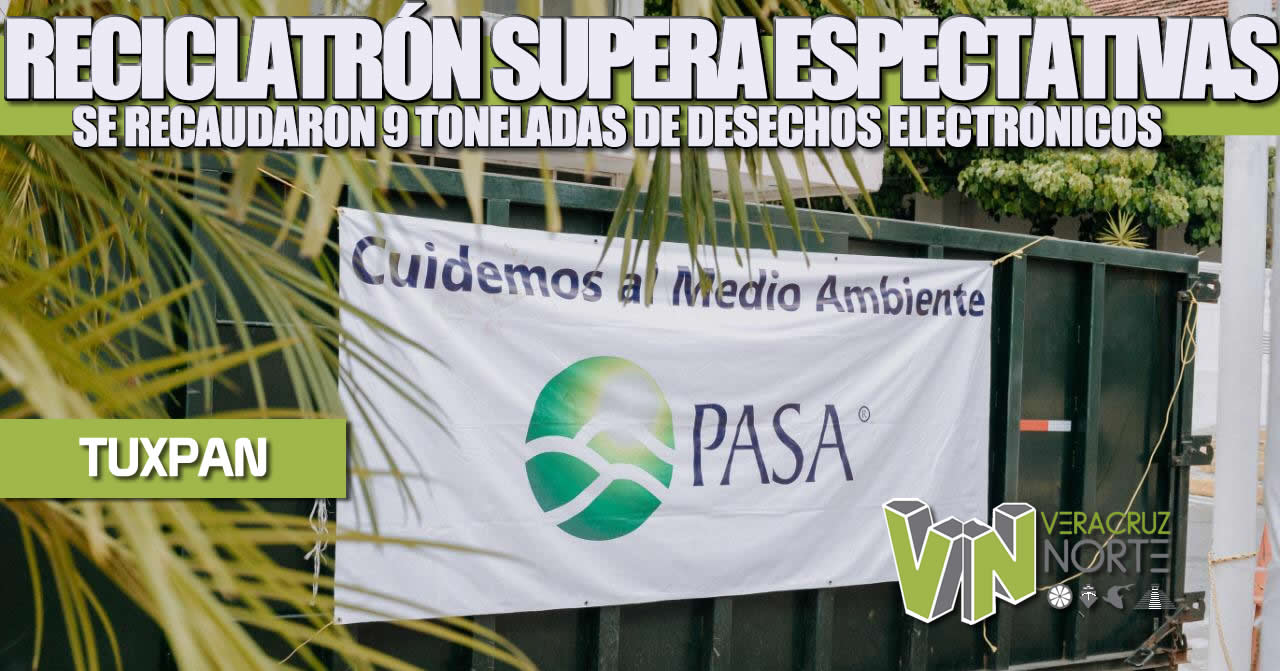 RECICLATRÓN SUPERA EXPECTATIVAS; SE RECABARON 9 TONELADAS DE DESECHOS ELECTRÓNICOS