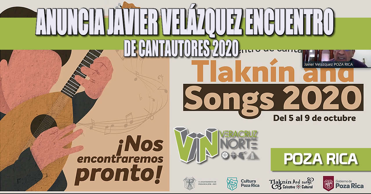 ANUNCIA JAVIER VELÁZQUEZ ENCUENTRO DE CANTAUTORES 2020