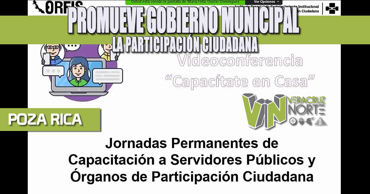 PROMUEVE GOBIERNO MUNICIPAL LA PARTICIPACIÓN CIUDADANA