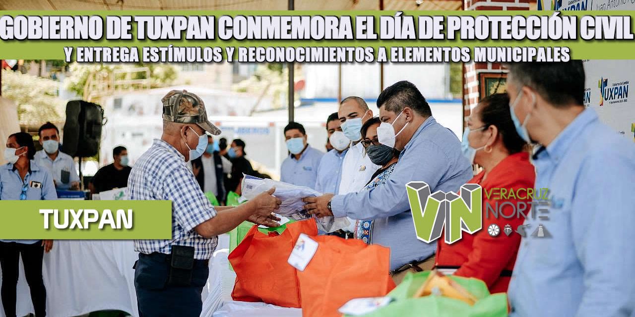 GOBIERNO DE TUXPAN CONMEMORA EL DÍA DE PROTECCIÓN CIVIL Y ENTREGA ESTÍMULOS Y RECONOCIMIENTOS A ELEMENTOS MUNICIPALES