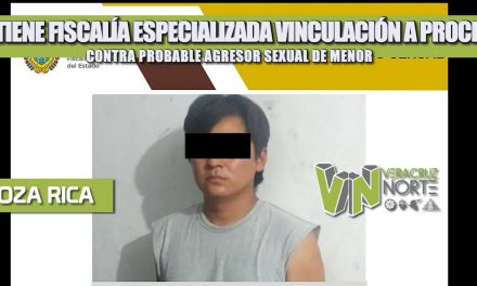 OBTIENE FISCALÍA ESPECIALIZADA VINCULACIÓN A PROCESO CONTRA PROBABLE AGRESOR SEXUAL DE MENOR