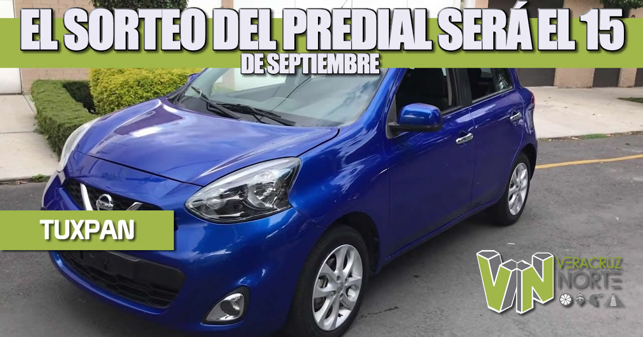 SORTEO DE PAGO DEL IMPUESTO PREDIAL 2020 SE REALIZARÁ EL PRÓXIMO MARTES 15 DE SEPTIEMBRE: TOÑO AGUILAR