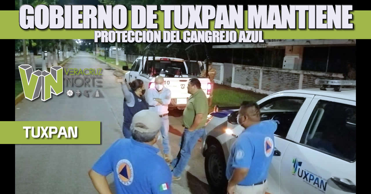 GOBIERNO DE TUXPAN MANTIENE PROTECCIÓN DEL CANGREJO AZUL, CON APOYO EN INSPECCIONES Y VIGILANCIA