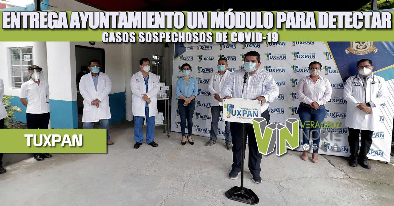 ENTREGA AYUNTAMIENTO UN MÓDULO PARA DETECTAR CASOS SOSPECHOSOS DE COVID-19