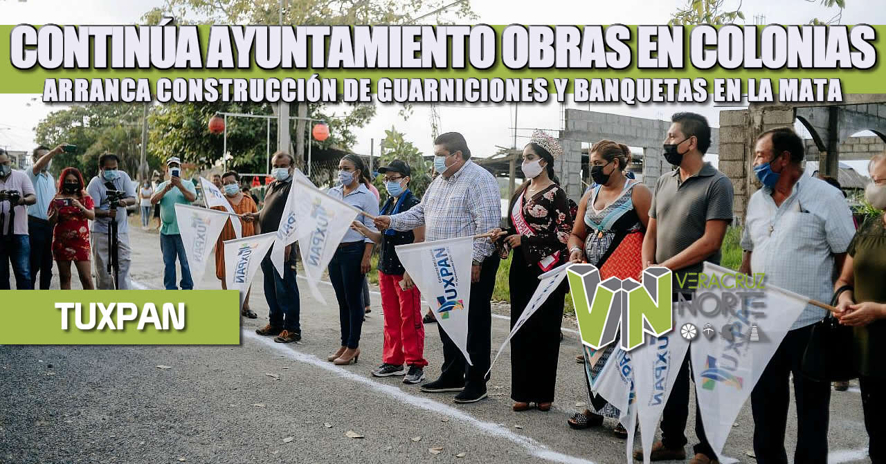 CONTINÚA AYUNTAMIENTO OBRAS EN COLONIAS; ARRANCA CONSTRUCCIÓN DE GUARNICIONES Y BANQUETAS EN LA MATA