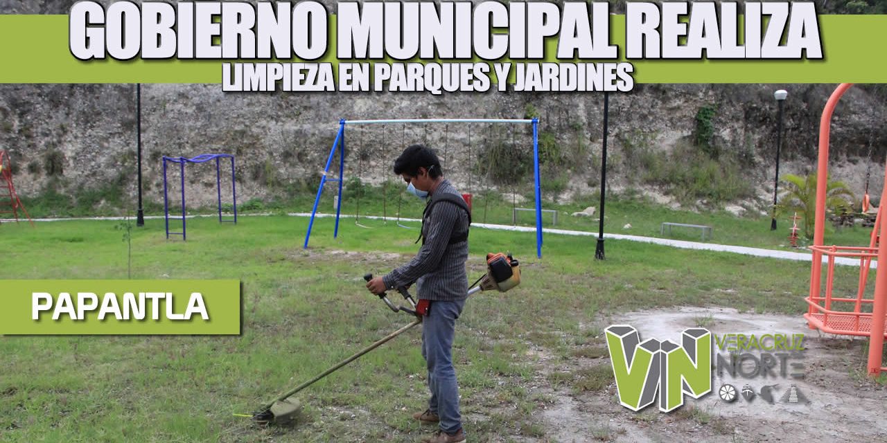 GOBIERNO MUNICIPAL REALIZA LIMPIEZA EN PARQUES Y JARDINES