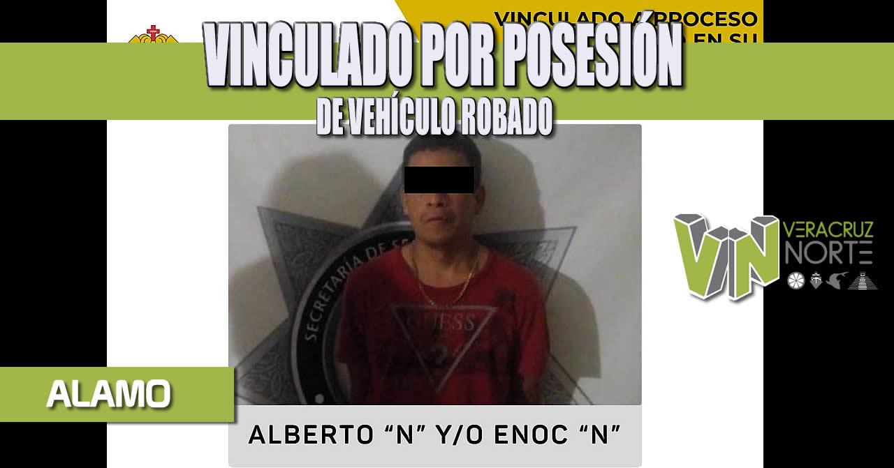 VINCULADO POR POSESIÓN DE VEHÍCULO ROBADO