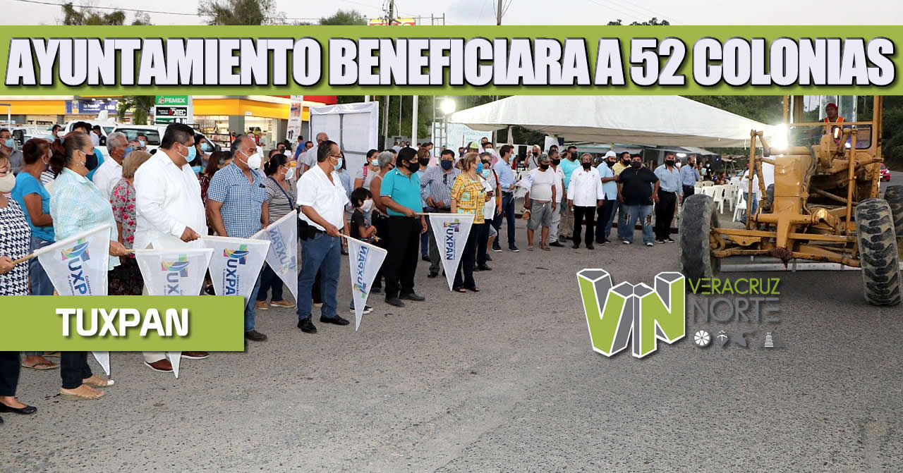 CON OTRA IMPORTANTE OBRA DE REHABILITACIÓN, EL GOBIERNO DE TUXPAN BENEFICIARÁ A 52 COLONIAS EN TRAMO ALTO LUCERO-UV