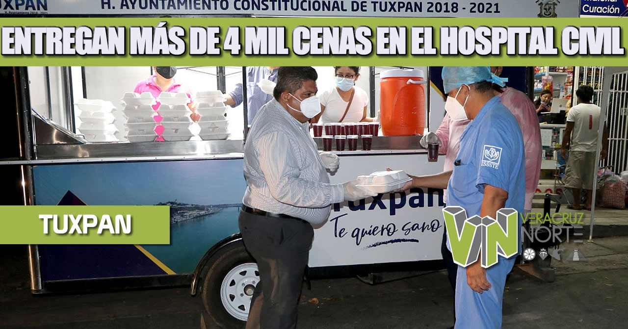ENTREGAN MÁS DE 4 MIL CENAS EN EL HOSPITAL CIVIL