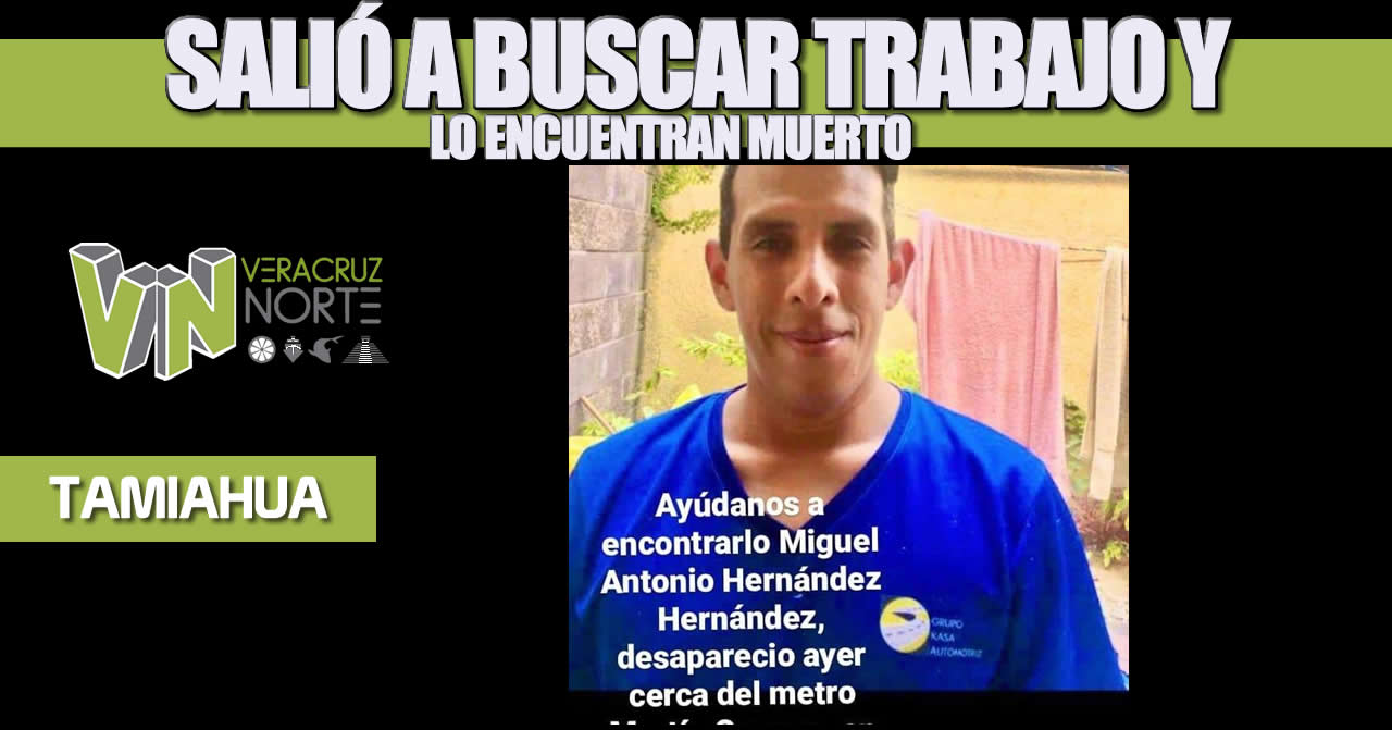 Salió a buscar trabajo y lo encuentran muerto