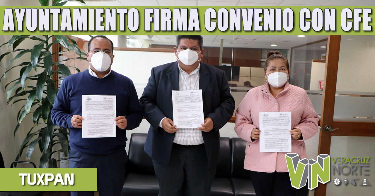 AYUNTAMIENTO FIRMA CONVENIO CON CFE