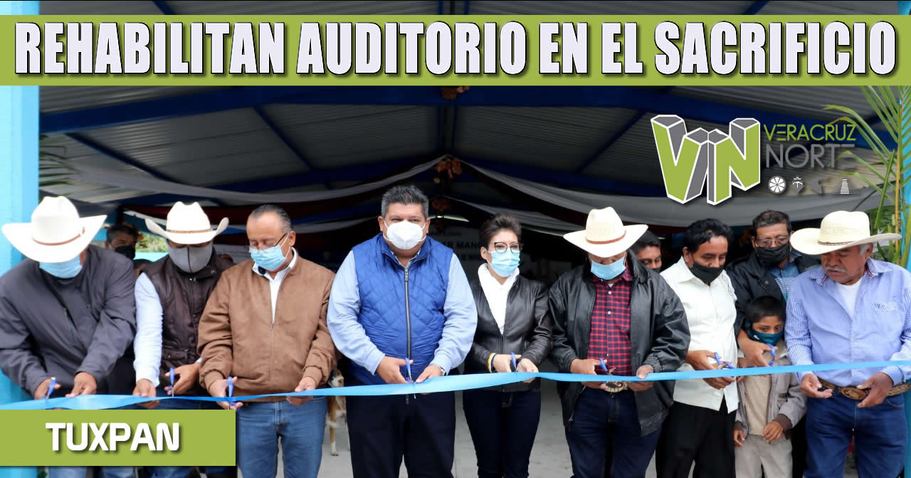 REHABILITAN AUDITORIO EN EL SACRIFICIO