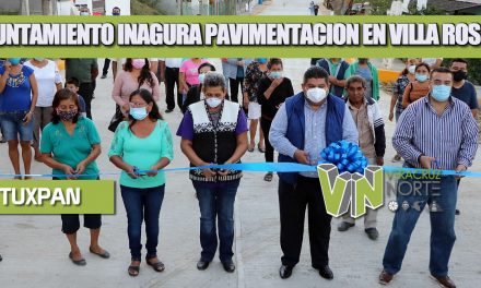 AYUNTAMIENTO INAGURA PAVIMENTACION EN VILLA ROSITA