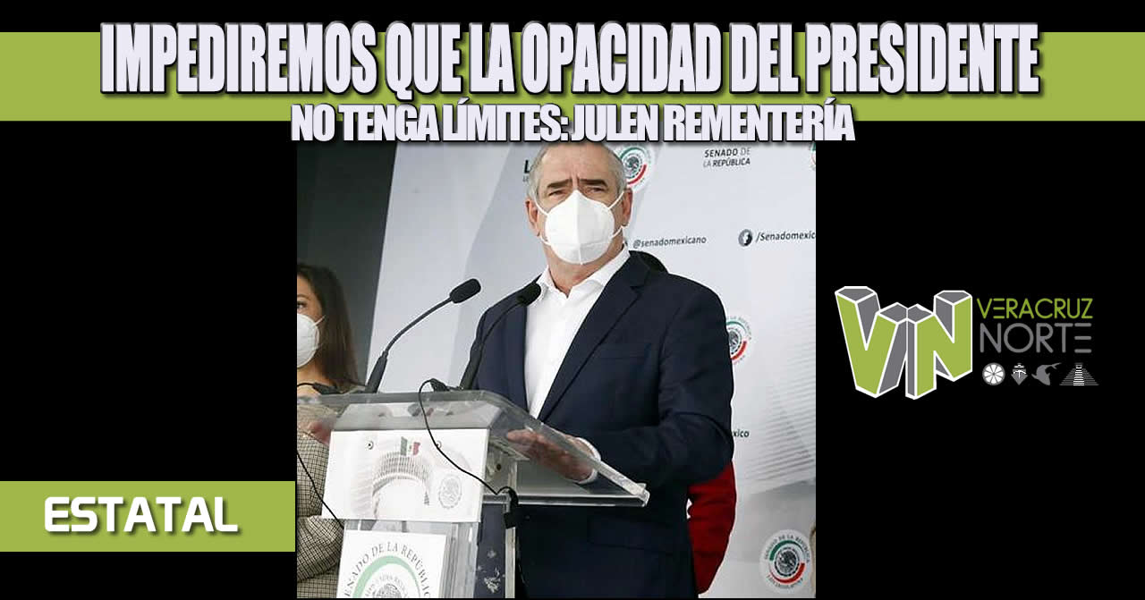 IMPEDIREMOS QUE LA OPACIDAD DEL PRESIDENTE NO TENGA LÍMITES: JULEN REMENTERÍA