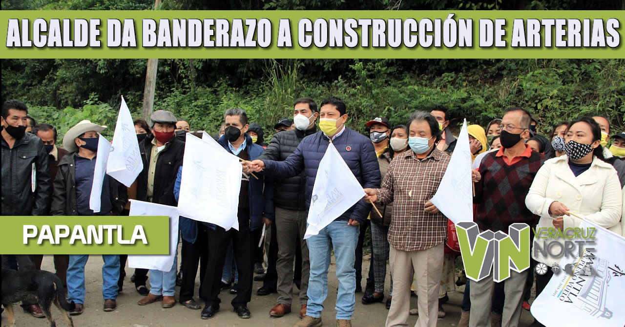 ALCALDE DA BANDERAZO A CONSTRUCCIÓN DE ARTERIAS