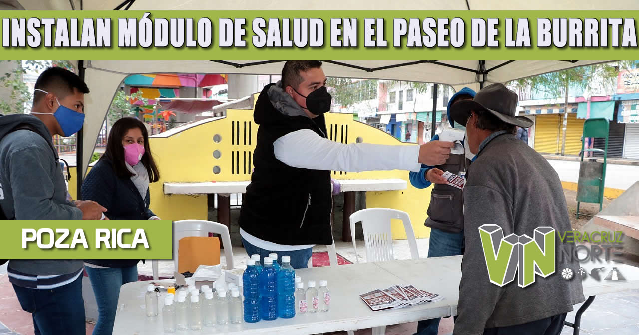 INSTALAN MÓDULO DE SALUD EN EL PASEO DE LA BURRITA