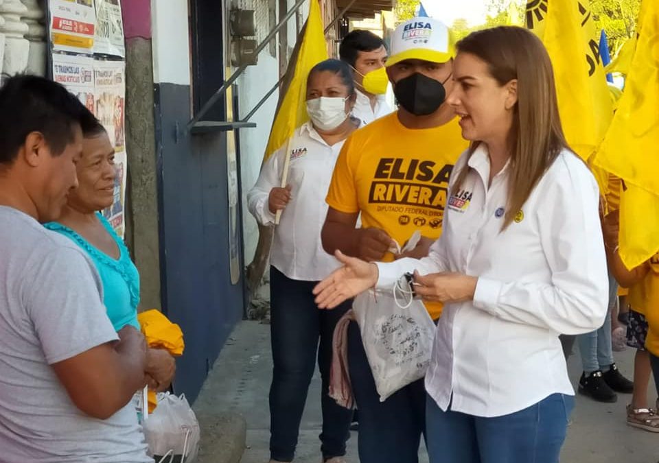 ROTUNDA LA ACEPTACIÓN DE ELISA RIVERA ELIZALDE EN SU VISITA, CASA POR CASA EN ARROYO DEL MAÍZ