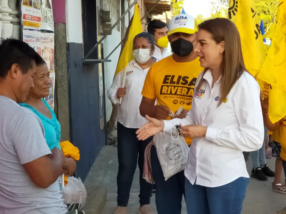 ROTUNDA LA ACEPTACIÓN DE ELISA RIVERA ELIZALDE EN SU VISITA, CASA POR CASA EN ARROYO DEL MAÍZ