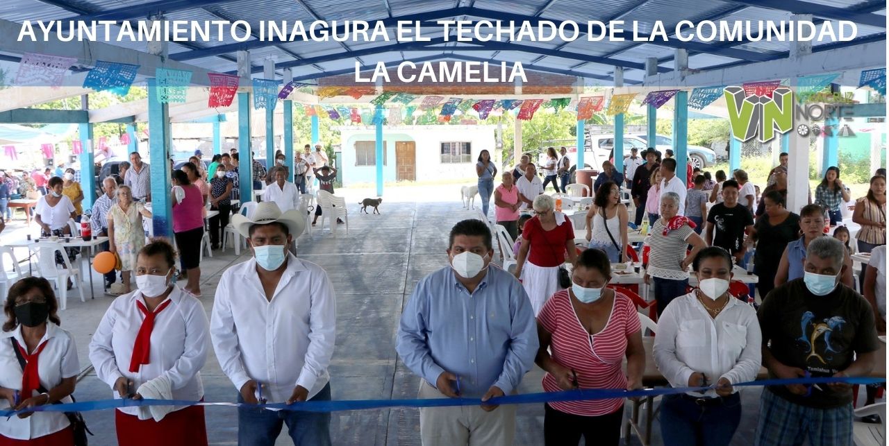 AYUNTAMIENTO INAGURA EL TECHADO DE LA COMUNIDAD  LA CAMELIA