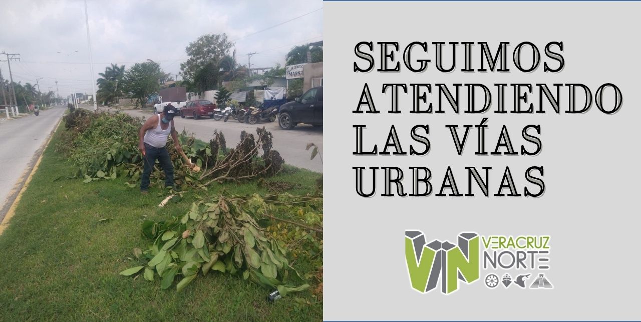 SEGUIMOS ATENDIENDO LAS VÍAS URBANAS