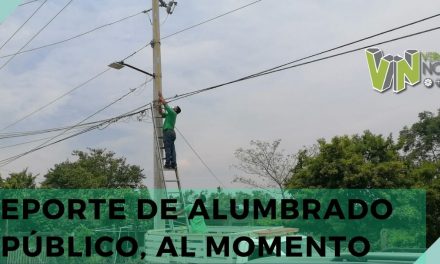 REPORTE DE ALUMBRADO PÚBLICO, AL MOMENTO