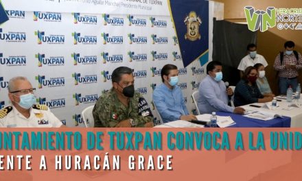 AYUNTAMIENTO DE TUXPAN CONVOCA A LA UNIDAD FRENTE A HURACÁN GRACE