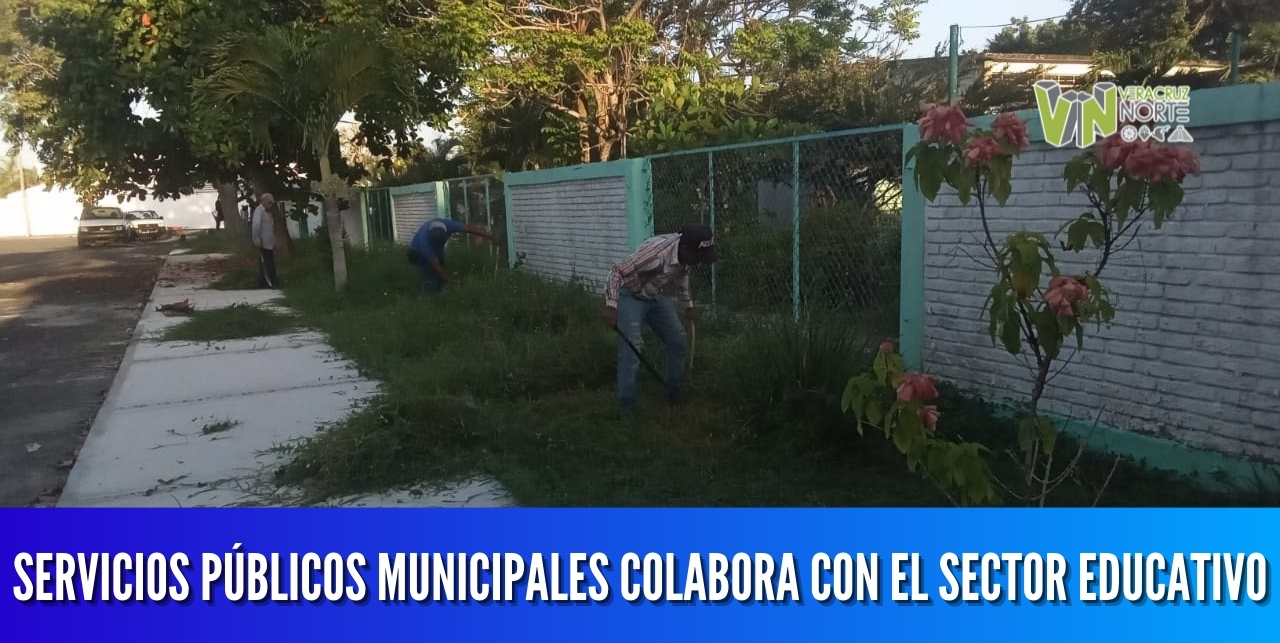 SERVICIOS PÚBLICOS MUNICIPALES COLABORA CON EL SECTOR EDUCATIVO