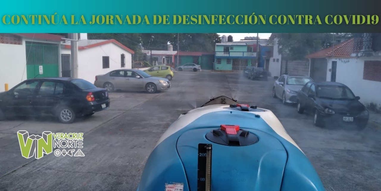CONTINÚA LA JORNADA DE DESINFECCIÓN CONTRA COVID19