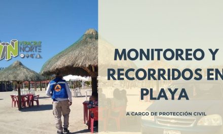 MONITOREO Y RECORRIDOS EN PLAYA A CARGO DE PROTECCIÓN CIVIL