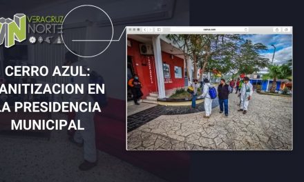 Cerro Azul: Sanitizacion en la Presidencia Municipal