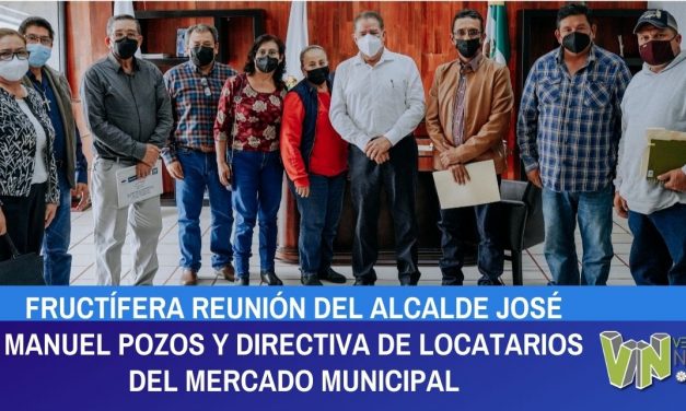 Fructífera Reunión Del Alcalde José Manuel Pozos Y Directiva De Locatarios Del Mercado Municipal