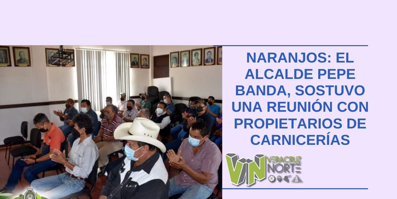 Naranjos: el alcalde Pepe banda, sostuvo una reunión con propietarios de carnicerías