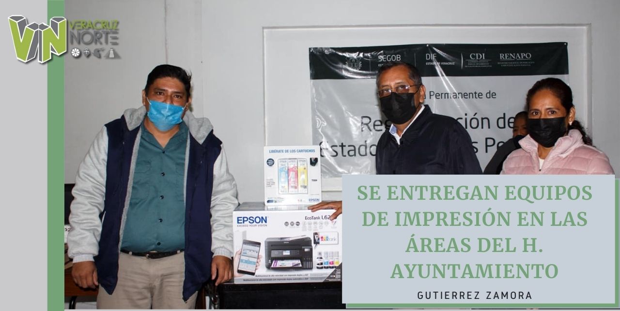 SE ENTREGAN EQUIPOS DE IMPRESIÓN EN LAS ÁREAS DEL H. AYUNTAMIENTO