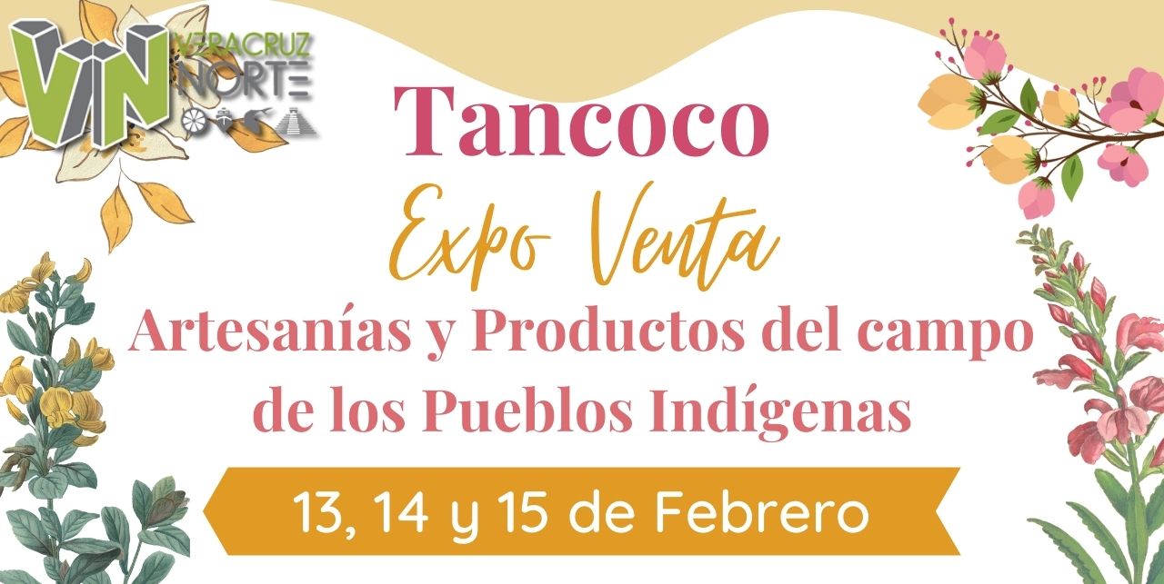 Tancoco: Expo Venta de artesanías y productos de pueblos indígenas