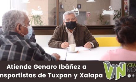 Atiende Genaro Ibáñez a transportistas de Tuxpan y Xalapa