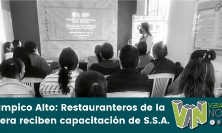 Tampico Alto: Restauranteros de la Ribera reciben capacitación de S.S.A.
