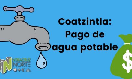 Coatzintla: Pago de agua potable