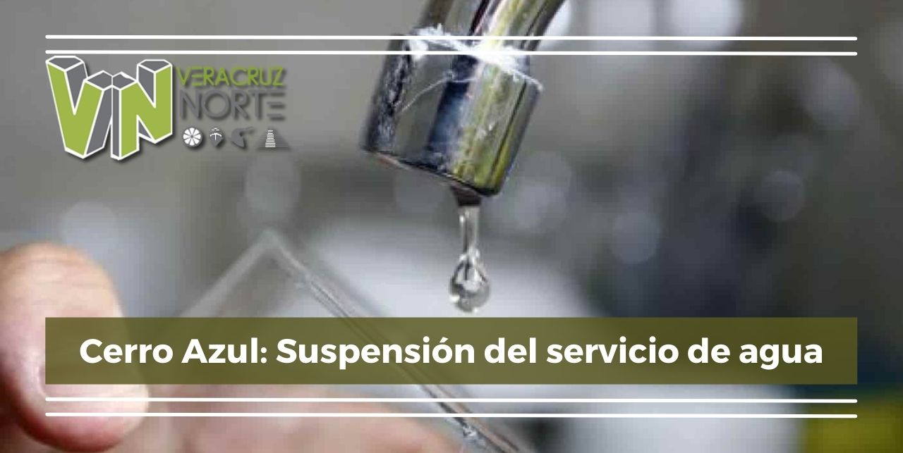 Cerro Azul: Suspensión del servicio de agua
