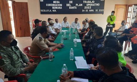 Tecolutla: Coordinación del plan operativo Semana Santa 2022